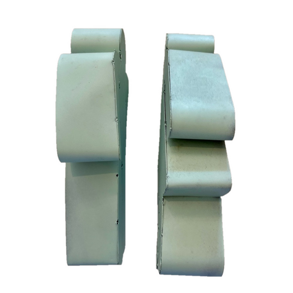 Vintage Mint Green Metal Male Female Restroom Signs Bathroom French Toilet - Picture 6 of 9